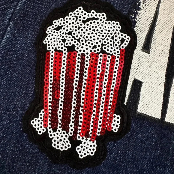 Zara “Yeah” Popcorn Denim Midi Denim Skirt - Picture 4 of 15